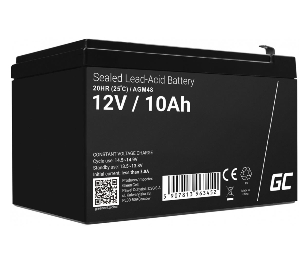 Green Cell Akumulator AGM 12V 10Ah - 688167 - zdjęcie